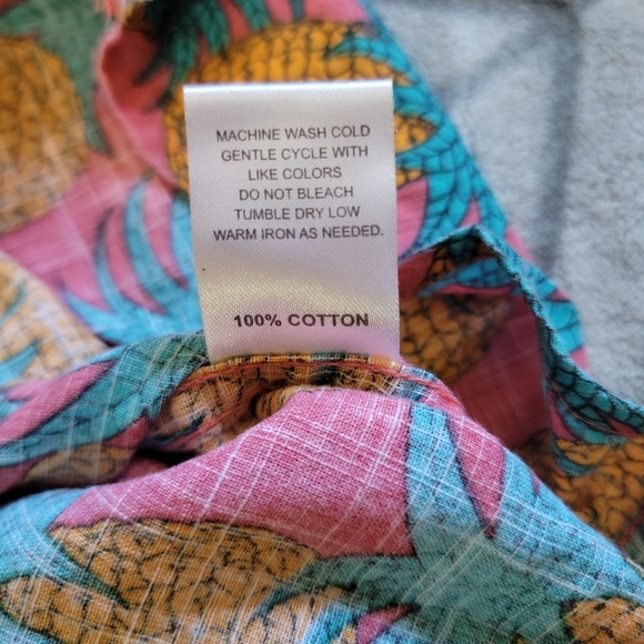 Reverse Threads Pineapple Head XXL Short Sleeve Allan Button Down Shirt Mauve - Picture 6 of 7